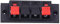Kaufpart - Terminal de Altavoz de 10 Piezas, Bloque de 4 vías, Abrazadera de Prueba de Audio de Soldadura de Altavoz de conexión rápida 0-250V