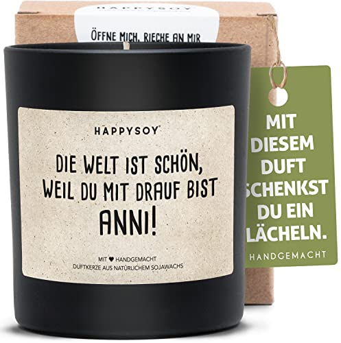 Personalisierte Geschenke Freundin - Duftkerze mit Namen - persönliches Geschenk - Geschenk Freundin Freund Mama Papa - Nachhaltiges Geburtstagsgeschenk