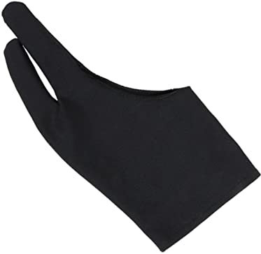 Hemobllo Anti-fouling Drawing Glove 1 Pc Drawing Glove Anti- Anti-skid Glove Artist Glove Two-finger Glove Non-slip Painting Two Finger Glove