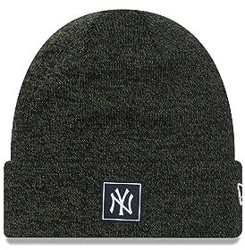 New Era New York Yankees MLB Green Black Team Cuff Beanie - One-Size