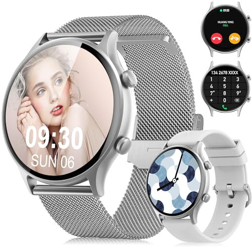 Tisoutec Smartwatch da donna e uomo, 1,39, orologio fitness tracker con funzione telefono, orologio fitness tracker IP67, impermeabile, ossigeno nel sangue, cardiofrequenzimetro, orologio sportivo,