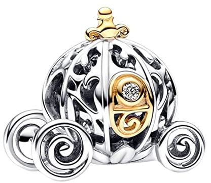 MITSOKU Aschenputtels 100. Jahrestag Kutsche Charm 925 Sterling Silber Frauen Armband Halskette Weihnachten Anhänger Valentinstag Muttertag Mädchen Geschenk