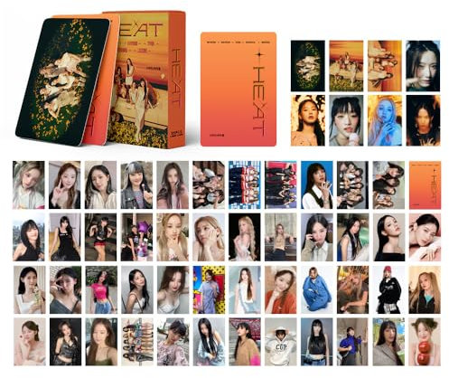 55 Stück (G) I-DLE Lomo Fotokarten HEAT (G) I-DLE I Want That Neues Album Photocards Queencard(G) I-DLE Mini Lomo Fotokarten, Geschenk für Fans Mädchen (G) I-DLE (HEAT)