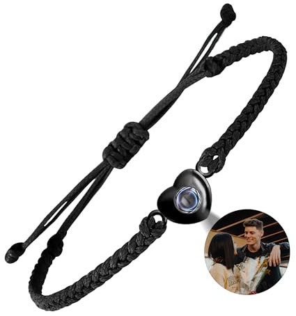 EMIRISTIC Personalized Photo Bracelet With Picture Inside - Handmade Custom Image Bracelet Valentine's Day Birthday Any Special Day Gifts