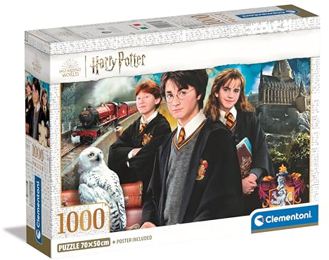 Clementoni Harry Potter Puzzle 1000 Teile Erwachsene - Puzzle Erwachsene in 70 x 50 cm - Puzzle Erwachsene anspruchsvoll von Clementoni 39862