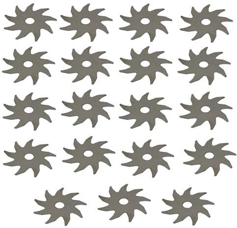 19x Ersatzteil Vertikutierer Vertikutiermesser 149 mm - Messer passend für JOHN DEERE D45C und SABO 45-210 und 45-220 Vertikutierer