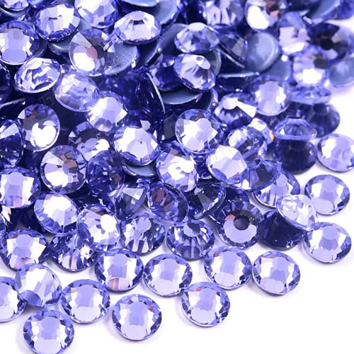 Jollin 2880 pz Hotfix Cristallo Strass Flatback Diamanti in vetro Gemme per artigianato Artigianato Decorazioni Abbigliamento Scarpe 4.8mm SS20 Viola