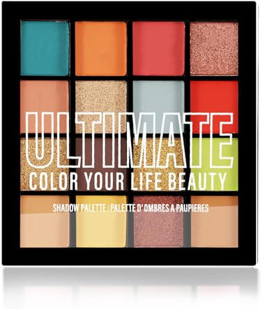 Boobeen Bunte Lidschattenpalette Makeup-16 Farben, matter und glitzernder Lidschatten, leuchtende Lidschattenpaletten, mischbar, einfach, um dramatische Glamour Looks zu kreieren (2#)
