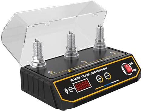 Zündkerzen- und Zündwerkzeuge SPT301 Zündkerzentester 3-Loch-Zündung Zündkerzenanalysator Einstellung 200-9000 U/min und Lochhöhe mit Vergleichstests, 12-mm-Zündbuchse, Simulation der Motorleistung