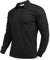 PINSPARK Poloshirts Herren Langarm Atmungsaktiv Polohemd Sonnenschutz Golf Polo Shirt Männer Sport Tennis Slim Fit Langarmshirt mit Tasche Herbst Schwarz L