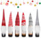 Meleager Flaschen Deko Weihnachten, 6 Stück Weihnachtsmützen für Flaschen, Flaschendekoration Weihnachten, Nikolausmütze Deko Flaschen für Weihnachten Tischdeko