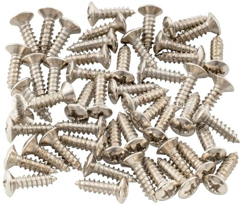 Pack Of 50pcs Electric Guitar Pickguard Screws And Pick Guards Scratch Plate Mounting Screws 3x12mm