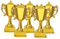 JOINPAYA 5st Puppenhaus-trophäe Trophäenspielzeug Kleine Preistrophäe Mini-trophäen Mini-goldtrophäenmodell Miniatur-trophäenbecher Trophäe Spielzeug Preisverleihung Golden Plastik
