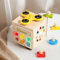 Fullware Montessori Busy Activity Board 6 Arten von Puzzlespielen Fidget Cube Motorikwürfel Sensorik Spielzeug Baby Fingertip Training ab 1 2 3 Jahr Reisespielzeug Geschenke für Kinder Mädchen Junge