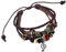 Mikovivi Fairy Grunge-Armbänder, Stapelbares Leder-Musikarmband Geflochtenes Perlenarmband Handgefertigte Perlenarmbänder Grunge-Schmuck Ästhetisches Fairycore-Grunge-Accessoire für Frauen