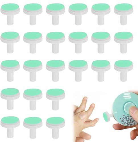 24 Pièces Lime Ongle Bebe Tampons,Tondeuse à Ongles de Remplacement,Tampons de Remplacement de Lime à Ongles Bébé,Accessoires de Remplacement de Ponceuse Electrique pour Coupe Ensembles Manucure