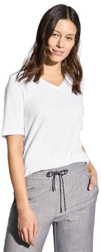 Damen Basic V-Neck T-Shirt