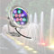 Luz de fuente LED sumergible - Luz subacuática for piscina LED, Foco for piscina sobre el suelo impermeable IP68 de 12 V, Foco for piscina subacuática LED de acero inoxidable(Green,36W(12v))