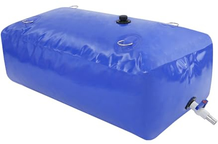 240L Wasserblasen- AufbewahrungsbehäLter, Faltbarer Tragbarer Wasserblasen-Speicherbehälter, Große Wassertank mit Hahn, Regenwassersammler, für Camping, Wasserspeicherung zu Hause