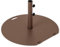 COSTWAY Base per Ombrellone in Metallo 23 kg, Supporto Rotondo con 2 Manopole di Serraggio, Ruote e Manico, Supporto per Ombrellone da Mercato Resistente per Giardino, Cortile, Piscina