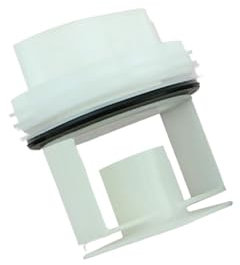 Drainage Pump Drain Outlet Seal Plug Filter Drum Washing Machine Cover Parts,Compatible For Bosch WM1095/1065 Replacement Accessories(White)