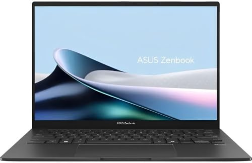 ASUS Zenbook 14 OLED 2025 Laptop, 16-Core Intel Core Ultra 7 255H, display touchscreen WUXGA da 14 pollici, grafica Intel Arc 140T, SSD LPDDR5 da 16 GB da 512 GB, tastiera retroilluminata, Thunderbolt