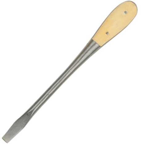 Tournevis à tête plate longue, tournevis à fente, plat de 8 pouces avec manche en bois pour la fixation du desserrage du burinage