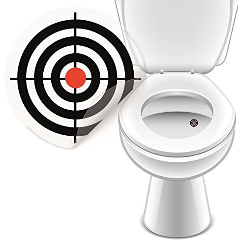 WC Aufkleber Bullauge Zielscheibe, Toilettensticker Badausstattung 4er Set- LK-Trend & Style