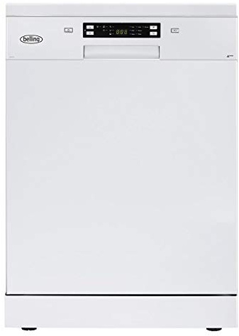 Belling FDW150 Freestanding Dishwasher, 60cm Wide with Rapid Wash, 15-Place Settings, White
