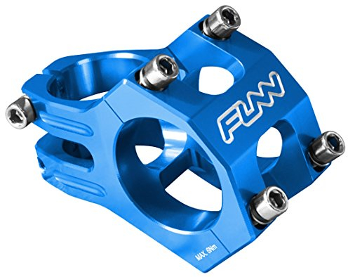 FUNN Funnduro MTB Vorbau mit 31,8 mm Lenkerklemmung - Der ultimative ultraleichte und robuste Legierungs-Vorbau für Mountainbike und BMX-Bike, Länge 35 mm Vorbau (Blau)