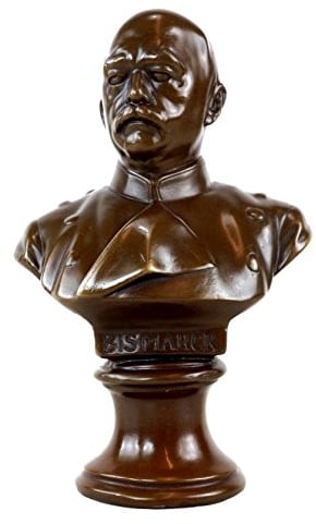 Kunst & Ambiente - Otto von Bismarck Büste - signiert - Militaria - Bronzebüste - Bismarck Statue