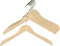 MAWA Kleiderbügel aus Holz, Set aus 10 platzsparende Kleiderbügel aus FSC®-zertifiziertem Buchenholz, ideal für für Hemden, Blusen, Anzüge und Jacken, 45 cm, Natur