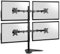TekBox Monitor Mounts - Multi Arm Stands for 1 2 3 or 4 Computer Screens Single Twin Triple Quad (Quad)