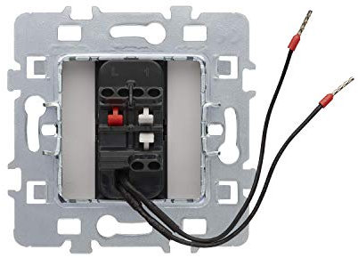 Interrupteur va et Vient - Prises electriques Standard - Prise Murale - Interrupteur va et Vient sans Fil - Prise Murale Casual - Mécanisme Vv avec Voyant + Cache Blanc + Support Métal - Debflex