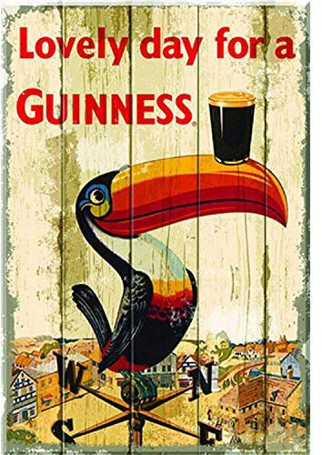 Lovely Day for A Guinness Métal Mur Affiche Vintage Plaque Étain Signe Rétro Décorer Artisanat pour Café Bar Garage Salon Chambre