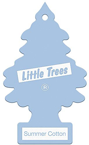 Little Trees Air Freshener Tree MTR0068B Summer Cotton Fragrance For Car Home Boat Caravan - 24 Pack