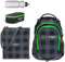 4 Teile Set Rucksack Elephant Hero Signature Schulrucksack + Mäppchen + Beutel + Flasche 12609 (Plaid Grün 4 Teile rbmbf)