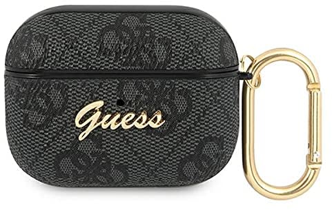 Guess GUAP4GSMK Housse pour AirPods Pro Gris 4G Script Metal Collection