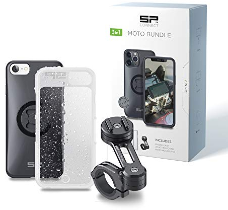 SP CONNECT Handyhalterung Motorrad | Wasserdichter Handyhalter für Motorrad Bike Moped Roller | Zubehör für alle Smartphone Handys wie iPhone Samsung | Gadget Halterung für Navi Phone Holder…