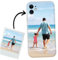 ICOVERI Funda iPhone 12 Personalizada Foto y/o Letras. Funda Personalizable Silicona Gel Transparente Antigolpes. Carcasa Compatible con iPhone 12. Material TPU Flexible Resistente