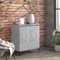 Voupuoda Sideboard, Flurschrank, Beistellschrank, Dielenschrank, Aufbewahrungsschrank, Schrank, Anrichte, Betongrau 60x35x70 cm Spanplatte