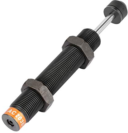 Tiiyee Pneumatico Ammortizzatore Pressione Olio, Assorbitore Dellolio con Corsa in Metallo Il Gruppo Molla Elicoidale Regolabile Riduce Le Vibrazioni Smorzatore Idraulico Smorzamento per Cilindro