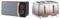 Russell Hobbs RHM1727RG 17 Litre 700 W Rose Gold Solo Microwave, 30 Minute Timer, Defrost Setting, Easy Clean & 25143 Copper Sunset Eclipse Polished Stainless Steel Ombre Four Slice Toaster