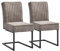 GMD Living 2er Set Schwingstuhl David in Taupe, T70 x B51,5 x H92 cm