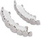 Grillz For Teeth, ANGGREK Grilz Teeth Set Hip Hop Prop Teeth Zubehör Dekoration für Halloween-Party- Grillz For Teeth Single(Silberner Anzug)