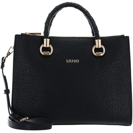 LIU.JO M SATCHEL DOUBLE ZIP, schwarz(nero (22222)), Gr. N