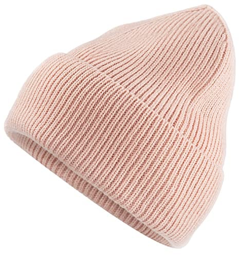 MOBIUSPHY Wintermütze Herren Damen Strickmütze Beanie Mütze Wollmütze Winter Erwachsener klassisches Design Herrenmütze Modern Weich Elastisch Haube aus atmungsaktivem Rosa
