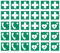 30 Aufkleber Mix: 14x Erste Hilfe 8x Notruftelefon 8x Defibrillator - ø 5 cm - UV- und witterungsbeständig - ISO 7010 - nachhaltig - Gebotszeichen Schild Ersthelfer Verbandskasten (5 cm, Mix)