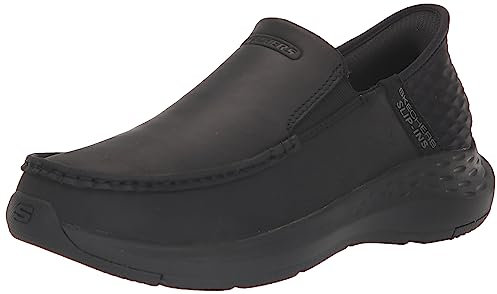 Skechers, Parson OSWIN Hombre, Black Leather, 43 EU