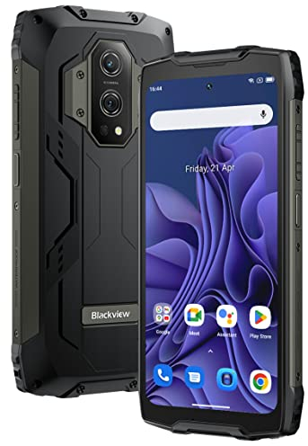 Blackview BV9300 Smartphone Rugged(Telemetro laser da 40M), 15080mAh Batteria, 21GB+256GB, 6,7'' 120Hz 2.3K Display, 50MP+32MP Fotocamera, IP68 IP69K Android 12 Impermeabile Cellulare, GPS NFC Nero